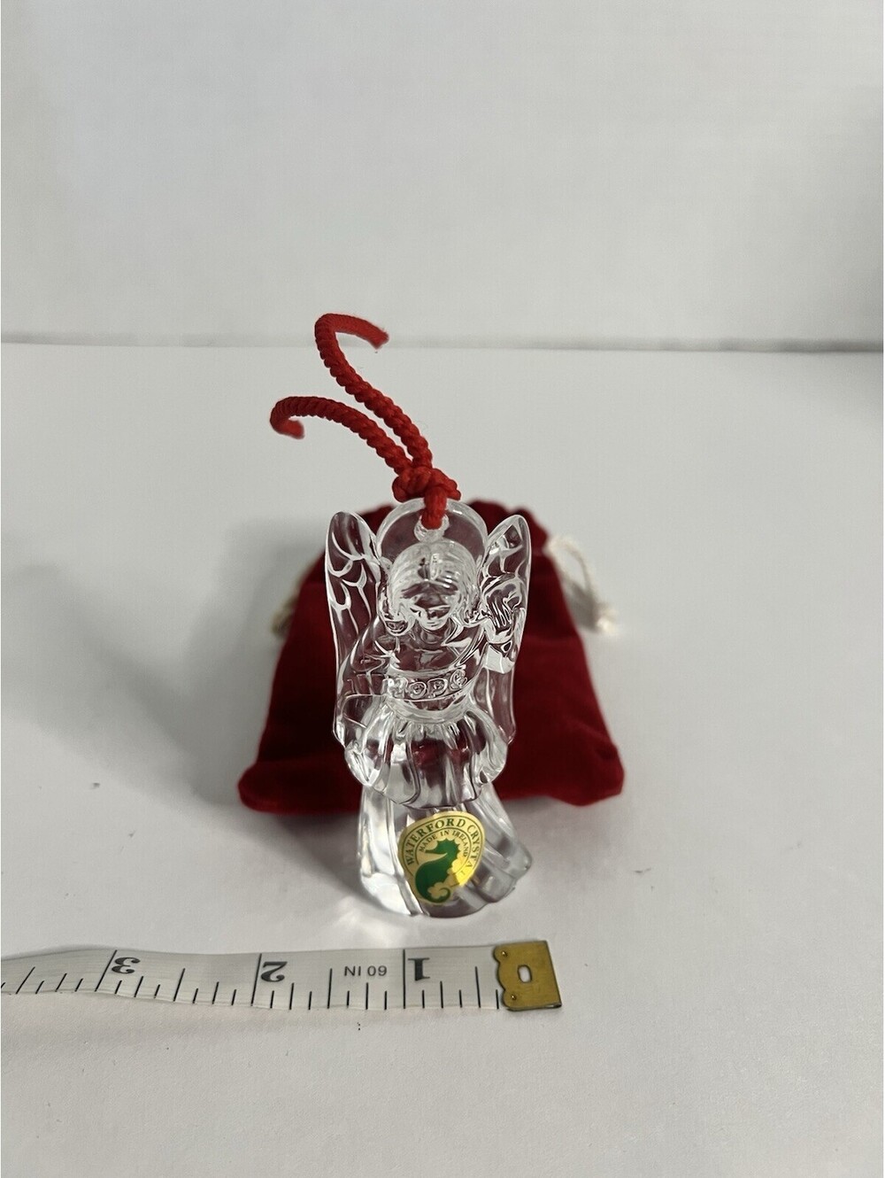Waterford Crystal Millennium Angel Hope 1st Edition 1997 Ornament w/Pouch